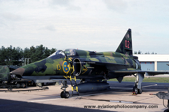 Swedish Air Force F13 SAAB Viggen SF-37 37951/02 (1993)