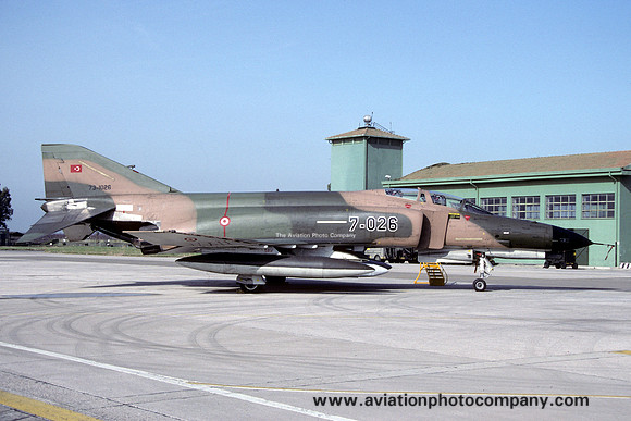 Turkish Air Force 7 Aju McDonnell F-4E Phantom 73-1026/7-026 (1992)