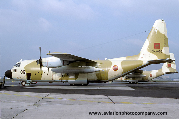 Moroccan Air Force Lockheed C-130H Hercules CNA-OG at Rhein Main (1993)
