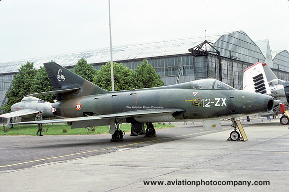 French Air Force EC3/12 Dassault Super Mystere B.2 21/12-ZX (1977)