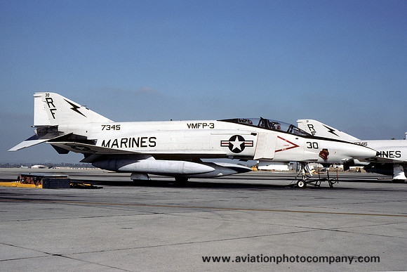 US Marines VMFP-3 McDonnell RF-4B Phantom 157345/RF-30 (1990)