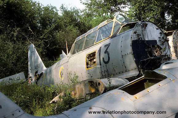 French Air Force North American T-6G Texan 114811 at Ferte Alais (1977)