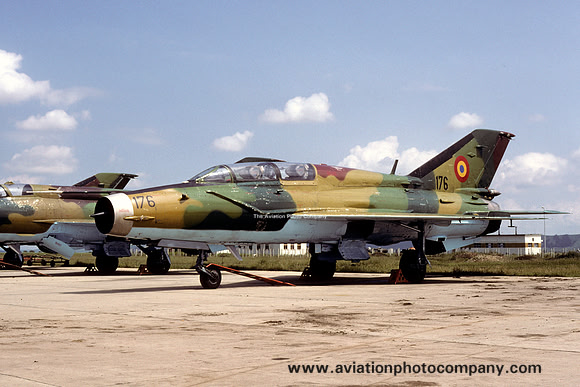 Romanian Air Force Mikoyan MiG-21UM Lancer-B 176 (2002)