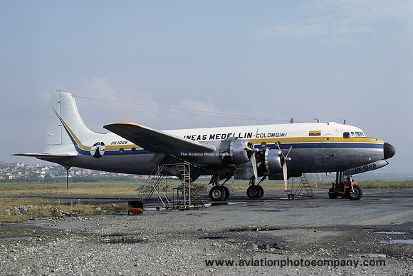 Aerolineas Medellin Douglas C-54A Skymaster HK-1028 (1979)