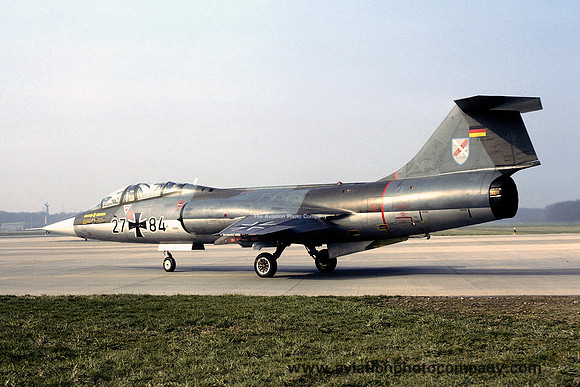 German Air Force JBG31 Lockheed TF-104G Starfighter 27+84 (1982)