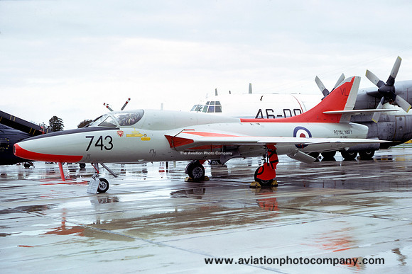 Royal Navy FRADU Hawker Hunter T.8 XL580/VL743 (1974)