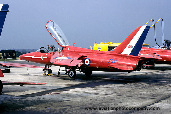 RAF Red Arrows Folland Gnat T.1 XS111 (1972)