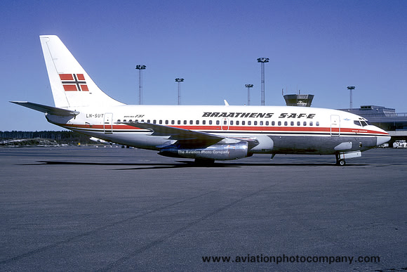 Braathens SAFE Boeing 737-205 LN-SUT (1987)