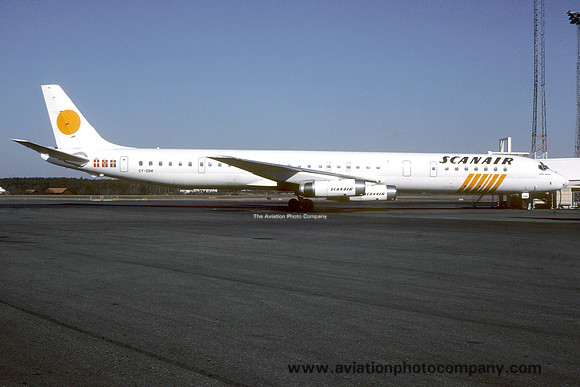 Scanair Douglas DC-8-63 OY-SBM (1987)