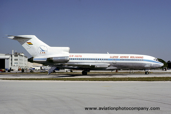 LAB Lloyd Aéreo Boliviano Boeing 727-171 CP-1070 (1978)