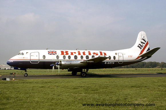 British Air Ferries Vickers Viscount G-AOYN (1987)