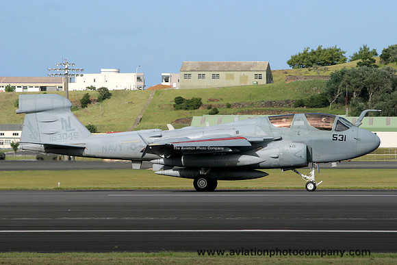 US Navy VAQ-134 Grumman EA-6B Prowler 163048/NL-531 at Lajes (2008)
