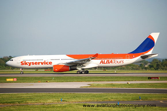 Skyservice Airlines/Alba Tours Airbus A330-343 C-GVKI at Manchester (2007)