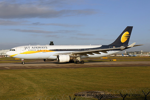 Jet Airways Airbus A330-202 VT-JWP at Manchester (2018)