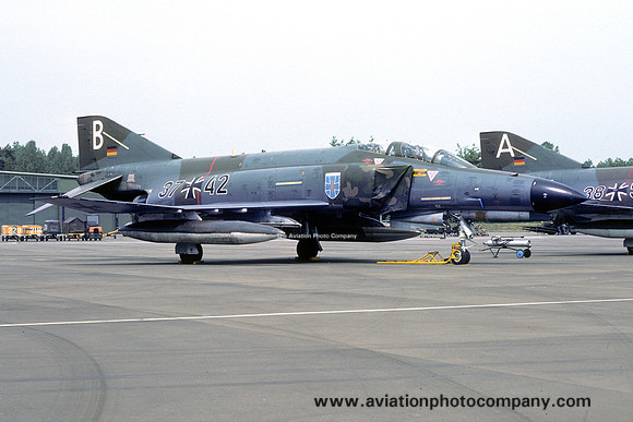 German Air Force JBG35 McDonnell F-4F Phantom 37+42 at RAF Wildenrath (1978)