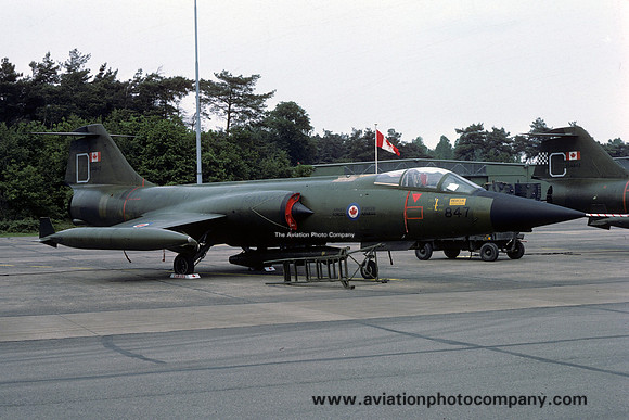 Canadian Air Force 1 CAG Canadair CF-104 Starfighter 104847/D at RAF Wildenrath (1978)