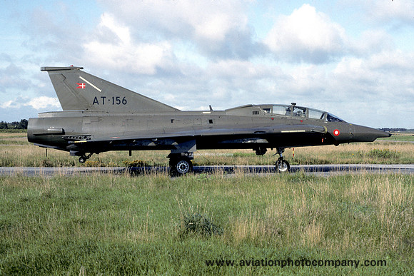Danish Air Force SAAB Draken TF-35 AT-156 at Karup (1993)