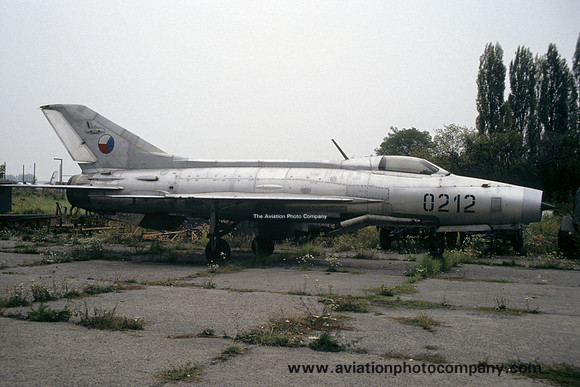 Czech Air Force Mikoyan MiG-21F 0212 at Kbely