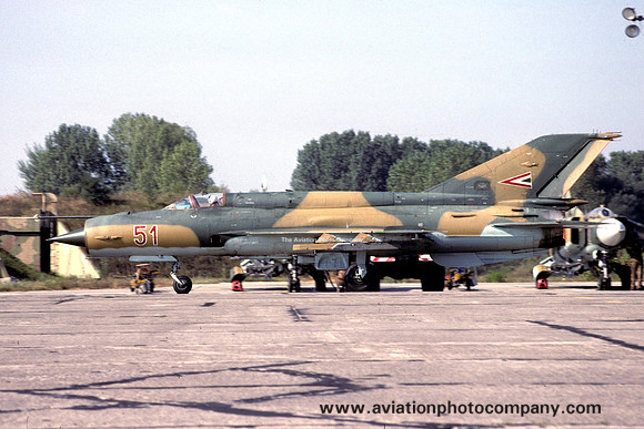 Hungarian Air Force Mikoyan MiG-21bis 51 (1991)