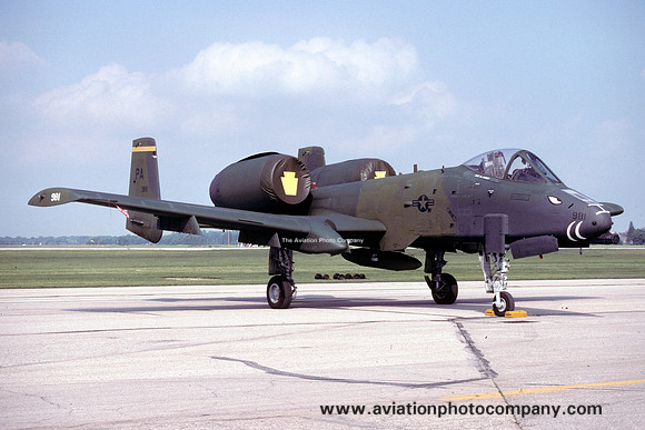 USAF Pennsylvania ANG 103 TASS Fairchild A-10A Thunderbolt 81-0981/PA (1991)