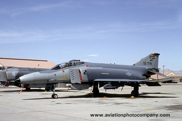 USAF 52 TFW McDonnell F-4G Phantom 69-7212/SP at Nellis AFB (1991)