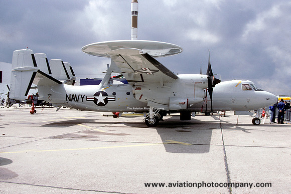 US Navy Grumman E-2C Hawkeye 164110 at the Paris Air Show (1991)