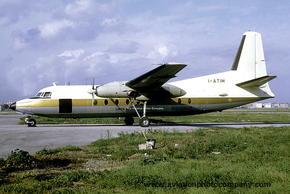 Libyan Arab Airlines Fokker F-27-200 Friendship I-ATIM (1970)