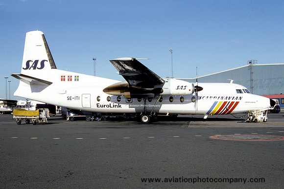 SAS Eurolink Fokker F-27-600 Friendship SE-ITI (1986)