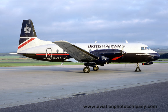 British Airways Hawker Siddeley HS.748-357 G-BGJV (1987)