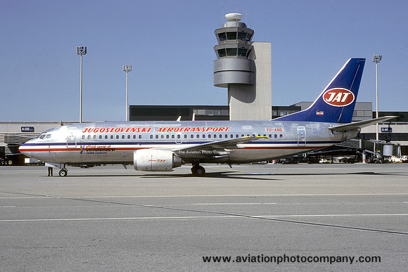 JAT Boeing 737-3H9 YU-AND (1987)