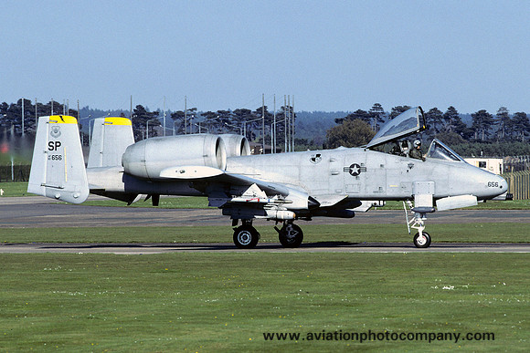 USAF 52 FW 81 FS Fairchild A-10A Thunderbolt 82-0656/SP at RAF Lakenheath (2005)