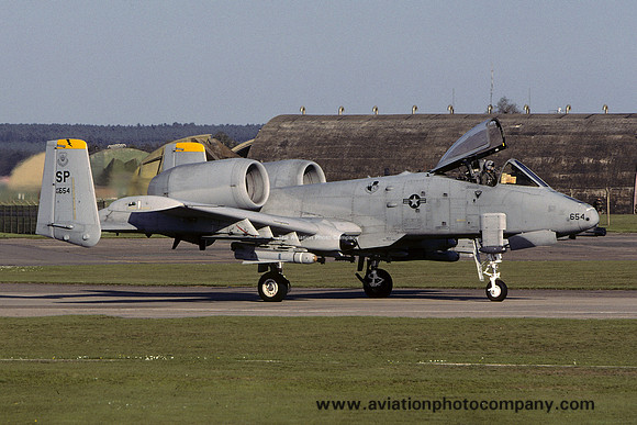USAF 52 FW 81 FS Fairchild A-10A Thunderbolt 82-0654/SP at RAF Lakenheath (2005)