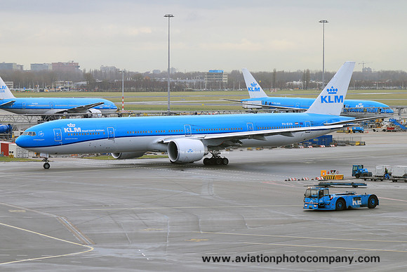 KLM Boeing 777-306ER PH-BVN at Amsterdam Schiphol (2018)