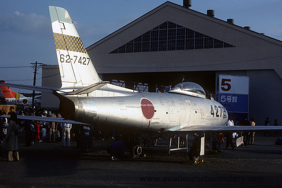 JASDF North American F-86F Sabre 62-7427 at Gifu (1983)