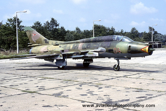 Hungarian Air Force Sukhoi Su-22M3 Fitter 04 (1991)