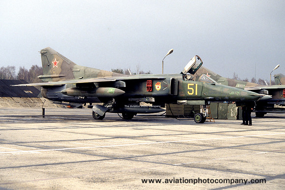 Russian Air Force 19 GIBAP Mikoyan MiG-27D Flogger 51 (1993)