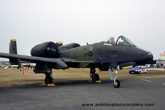 USAF 81 TFW 92 TFS Fairchild A-10A Thunderbolt 80-0207/WR (1991)