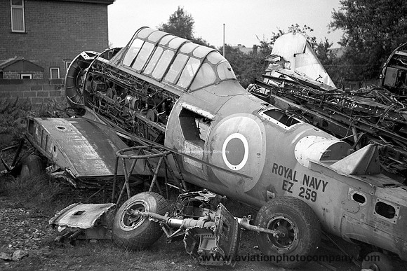 Royal Navy North American Harvard T.2B EZ259 at Camberley (1956)