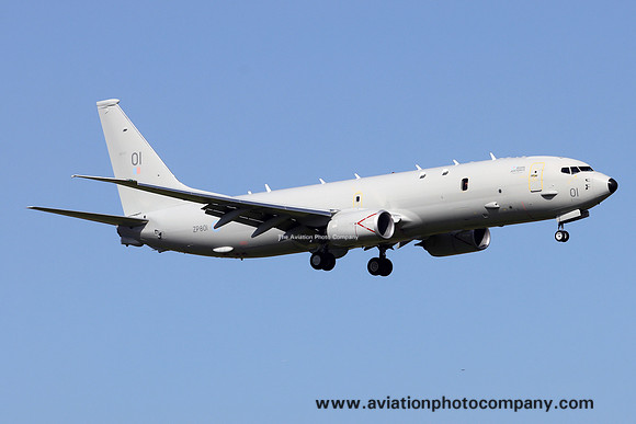 RAF Boeing P-8A Poseidon MRA.1 ZP801 at Prestwick (2023)