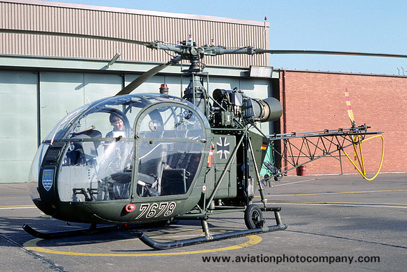 West German Army HFS11 Sud Alouette II 76+78 (1988)