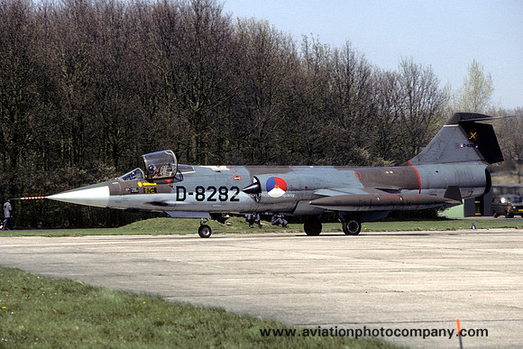 Dutch Air Force 312 Squadron Lockheed F-104G Starfighter D-8282 (1984)