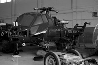 Royal Navy Westland Wasp HAS.1 XT419 stored at Wroughton (1976)