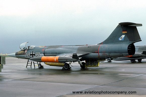 German Air Force JBG33 Lockheed F-104G Starfighter 24+05 (1979)