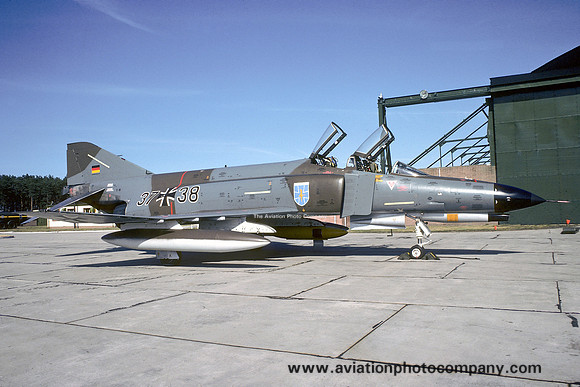 German Air Force JBG35 McDonnell F-4F Phantom 37+38 at RAF Lossiemouth (1977)
