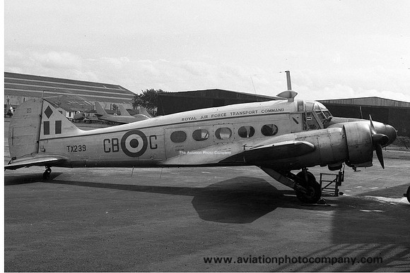 RAF Transport Command Avro Anson C.19 TX239 at Prestwick (1959)
