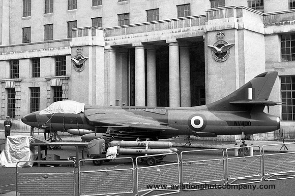 RAF Hawker Hunter F.4 WV400 on Horse Guards' Parade (1961)