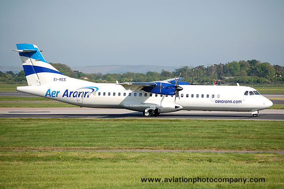 Aer Arran ATR-72-212 EI-REE at Manchester IAP (2007)