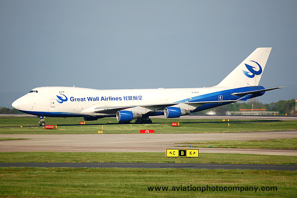 Great Wall Airlines Boeing 747-412F B-2429 at Manchester (2007)