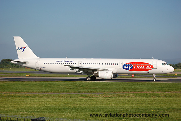 MyTravel Airways Airbus A321-211 G-OMYJ at Manchester (2007)