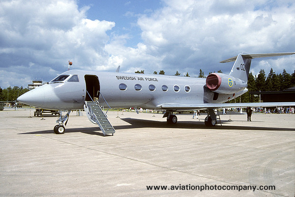 Swedish Air Force F16 Gulfstream IV (Tp102) 102001/021 at Ronneby (1994)